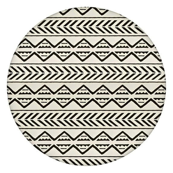 Floral Boho Print Stretch Tablecloth for Round Tables, 44 Inch Diameter Fits 38"-42", Easy Clean Cover for Thanksgiving and Christmas