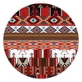 thumbnail image 1 of Floral Boho Style Round Tablecloth with Elastic Band, 44 Inch Fits 38-42 Inch Tables Stain Resistant, 1 of 7