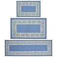 thumbnail image 1 of Madison Home USA Floral Border Area Rugs, Blue, Floral Pattern, 1' 8" x 2' 6", 2' 2" x 3' 9", 1' 8" x 5', 1 of 3