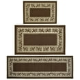 thumbnail image 1 of Madison Home USA Floral Border accent Rug Set Sand Nylon, 1' 8 "/ 2' 6", 2' 2" /3' 9", 1' 8" /5', 1 of 3