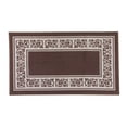 thumbnail image 1 of Floral Border Area Rugs Size: 20"x 59", Color: Burgundy, 1 of 1