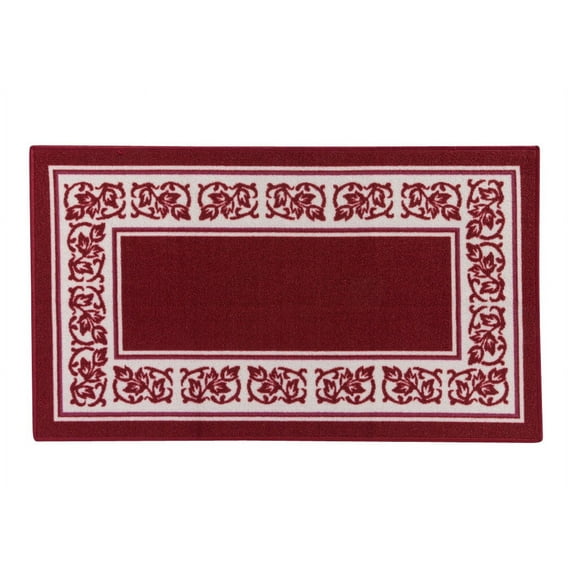 Floral Border Rug