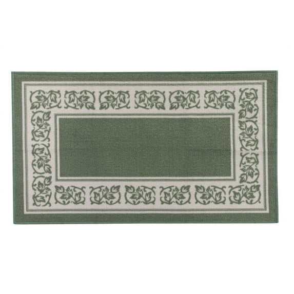 Floral Border Rug
