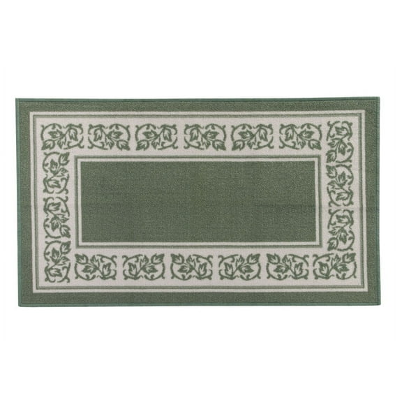 Floral Border Rug