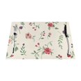 Floral Botanical Decorative Table mat can be wiped, dinner mat set