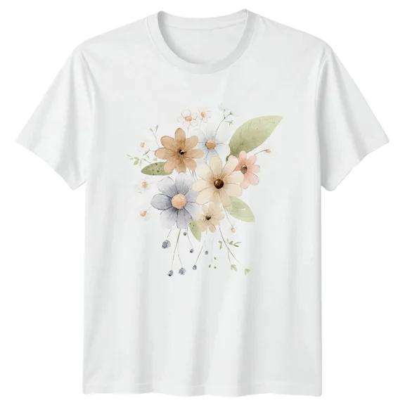 Floral Bouquet Flowers Botanical Mens Womens T Shirt Graphic Tee