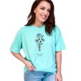 thumbnail image 1 of Floral Bouquet T-Shirt, Marygold Flower Design, Botanical Graphic Tee, Cute Floral Print Shirt, Nature Lover Tee, Gift for Her, Chalky Mint Comfort Colors T-Shirt, Medium, 1 of 1