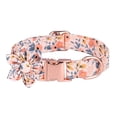 thumbnail image 1 of Floral Bow Tie Adjustable Dog Collar with Secure Metal Buckle for Puppy Small Medium and Large Breed, 1 of 1