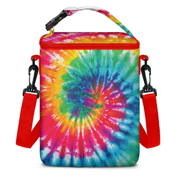 Floral Breastmilk Cooler Bag with Ice Pack Fits 4 Baby Bottles Up To 9 Ounce Insulated Baby Bottle Bag Breast Milk Cooler on the Go with Strap Baby Bottle Cooler Bag for Nursing Mom Daycare or Travel