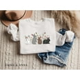 thumbnail image 1 of Floral Bunny Easter Sweatshirt, Rabbit Crewneck for Women, Spring Butterfly Shirt, Cute Bunny Sweater, 1 of 5