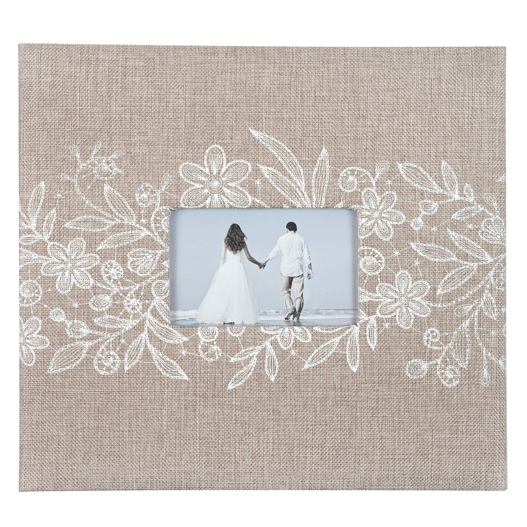 Recollections Floral Burlap Scrapbook Album