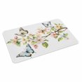 thumbnail image 1 of Floral Butterfly Doormat Outdoor Entrance 20"x31.5", Watercolor Colorful Botanical Plants Absorb Moisture Dirt Door Mats, Non-Slip Rubber Backing Floor Mats Indoor, Low-Profile Front Door Rugs, 1 of 9