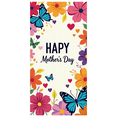 thumbnail image 1 of Floral Butterfly Happy Mothers Day Backdrop Decorations with Colorful Hearts and Flowers Banner Event Background Party Supplies Photography Props, 1 of 7