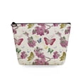 thumbnail image 1 of Floral Butterfly Print Makeup Organizer Casual Travel Toiletry Bag Gift Heat Transfer Women's Cosmetic Bags Portable Pencil Case, 1 of 5