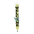 thumbnail image 1 of Floral Butterfly Welcome Door Banner with 3D Butterfly, 1 of 1