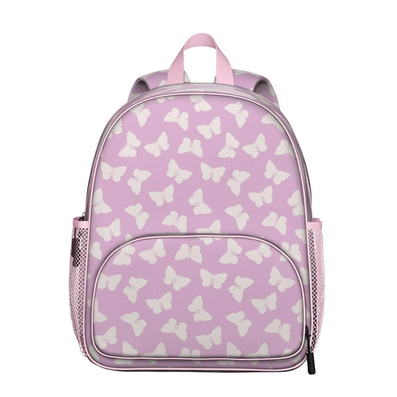 Floral Butterfly Wings Student Backpack – Colorful Pattern with Watercolor Artistic Garden and Aesthetic Design