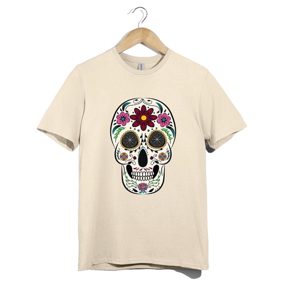 Floral Calavera Shirt – Day of the Dead Festival Skeleton T-Shirt