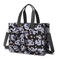 thumbnail image 1 of Floral Canvas Tote Bag for Women with Compartments, Large Cute Flower Teacher Student Shoulder Bag Nurse Purses Crossbody Bags Work Laptop Book Bag Satchels Handbags, 1 of 6