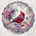 thumbnail image 1 of Floral Cardinal 10" Wind Spinner, 1 of 5