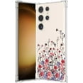thumbnail image 1 of Floral Case for Samsung Galaxy S22 Ultra,Clear Flower Case Slim Cute Cover for Girls Women,Transparent Soft TPU Bumper Protective Case with Reinforced Corners,Yellow Flower, 1 of 12