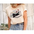 thumbnail image 1 of Floral Cat Shirt, Cat Lover T-shirt, Cat Book Shirt, Cat Lover Gift, Gift for Her, Cat Mom Shirt Gift, Cute Cat Shirts, Cute Book Cat Tshirt, 1 of 5