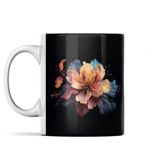 Floral Ceramic Coffee Cup Tea Cup Coffee Drinker Mug Office Mug Mug Gift Cute Mum Gift Nature Lover Gift Plant Lover Gift.