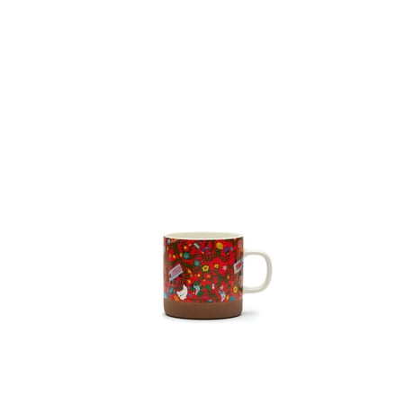 Floral Ceramic Multicolor Mug, 3.5" by Roberto Lugo