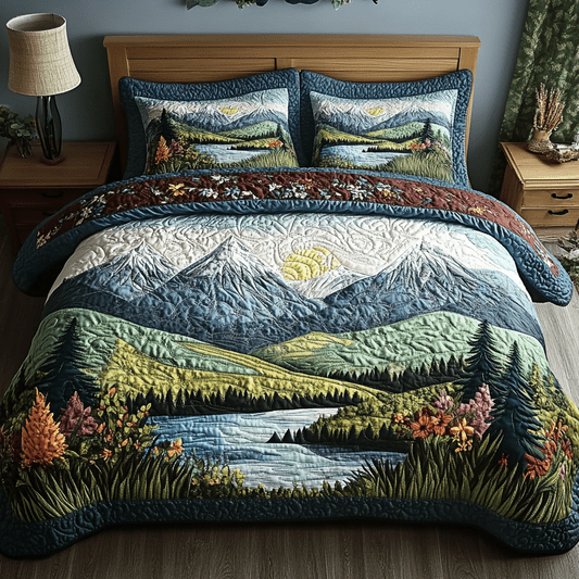 Forest 3-Piece Quilted Bedding