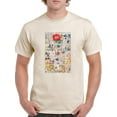thumbnail image 1 of Floral Chart. T-Shirt Men -Vision Studio Designs, Male Large, 1 of 4