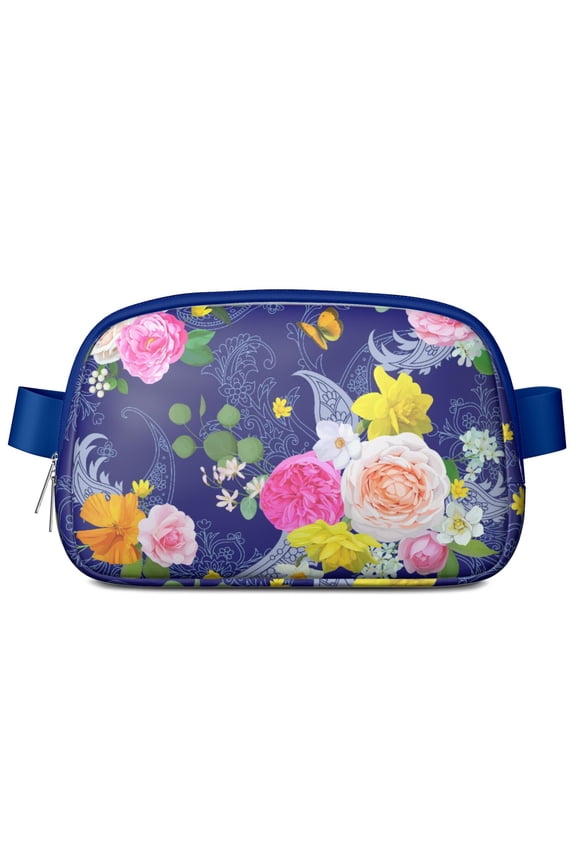 Floral Chic Paisley Belt Bag – Vintage Ethnic Fanny Pack with Classic Bohemian Touch