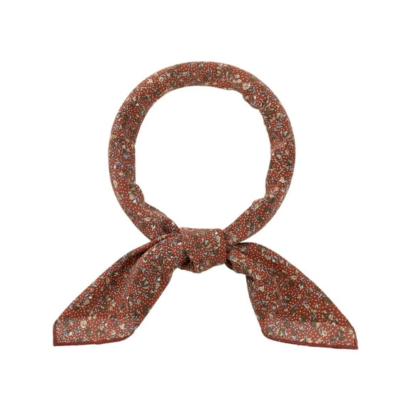 Floral Chiffon Scarves Square Skinny Long Neck Scarf Neckerchief