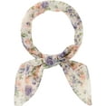thumbnail image 1 of Floral Chiffon Scarves Square Skinny Long Neck Scarf Neckerchief, 1 of 7