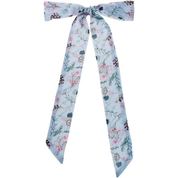 Floral Chiffon Scarves Square Skinny Long Neck Scarf Neckerchief
