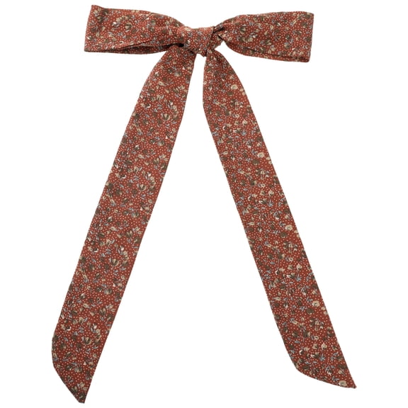 INSPIRE CHIC Halloween Floral Chiffon Scarves Square Skinny Long Neck Scarf Neckerchief Long-Dark Red 140x5cm