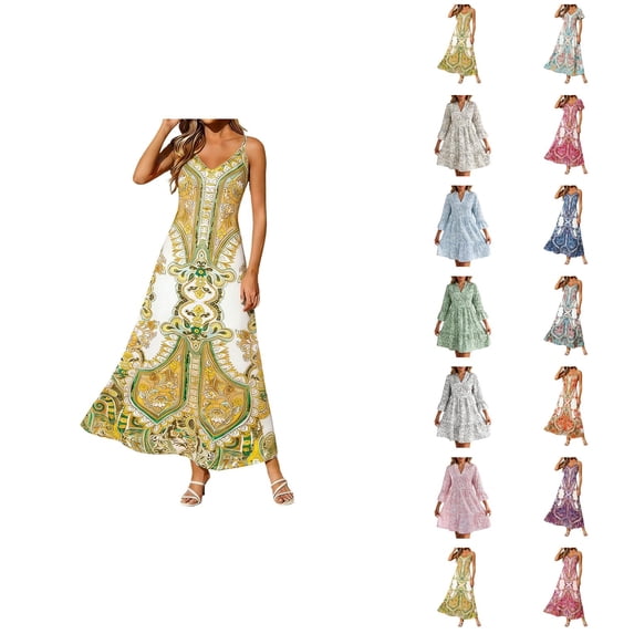 Floral China Porcelain Print Beach Dress With Relaxed Fit And Sun Shielding Sleeveless Slip Dress For Summer