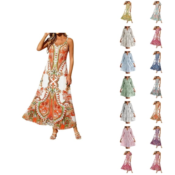 Floral China Porcelain Print Beach Dress With Relaxed Fit And Sun Shielding Sleeveless Slip Dress For Summer