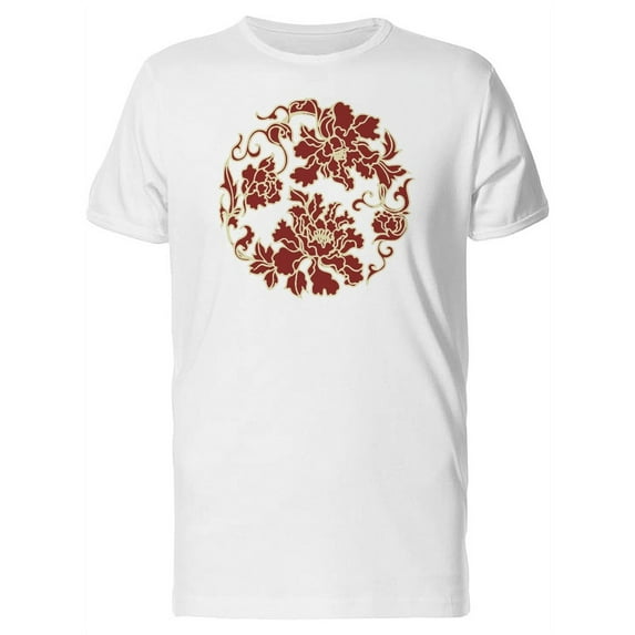 Floral Chinese Artistic Pattern Tee Men's -Image by Shutterstock