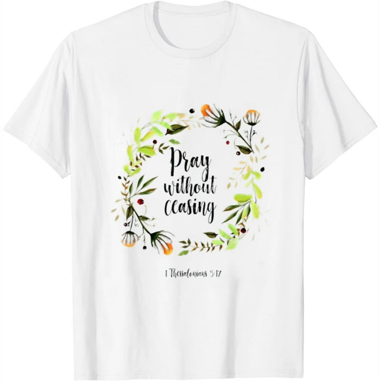 Pray Floral Bible Verse T Shirt Pray Floral Bible Verse T Shirt