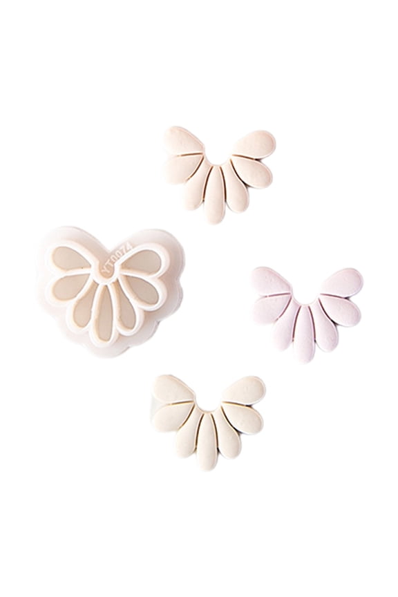 Floral Clay Earrings 3 Styles Aestheticism Petal Clay Earrings for Jewelry Making Small Clay Models