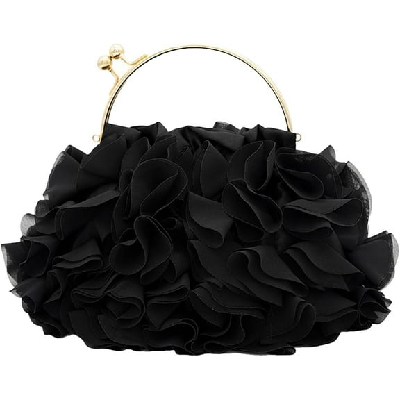 Floral Clutch Purses for Women Satin Clutch Evening Bag Party Prom Handbags Bride Purse