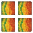 thumbnail image 1 of Floral Coaster Set of 4, Abstract Autumn Composition with Deciduous Tree Leaves Foliage Changing Seasons, Square Hardboard Gloss Coasters, Standard Size, Multicolor, by Ambesonne, 1 of 2