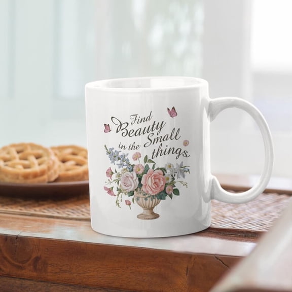 Floral Coffee , Beautiful Coffee Mug, Office Coffee Cup, Floral Coffee Mug, Gift and Wo, Inspirational Mug, Floral Tea Cups.
