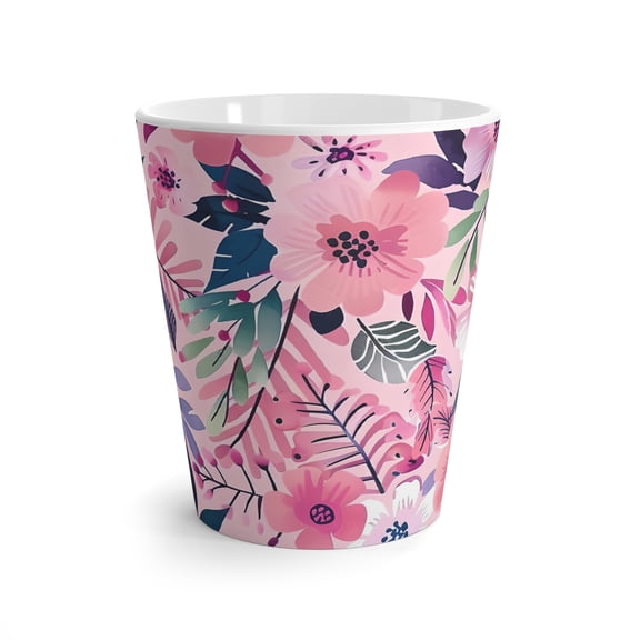 Floral Coffee Latte Mug