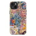 thumbnail image 1 of Floral Collage Phone Case, Artistic Mixed Media with Inspirational Text iPhone Cover, Unique Colorful Botanical and Abstract Design Protective Case for iPhone 16 15 14 13 12 11 Pro Plus Mini, 1 of 6