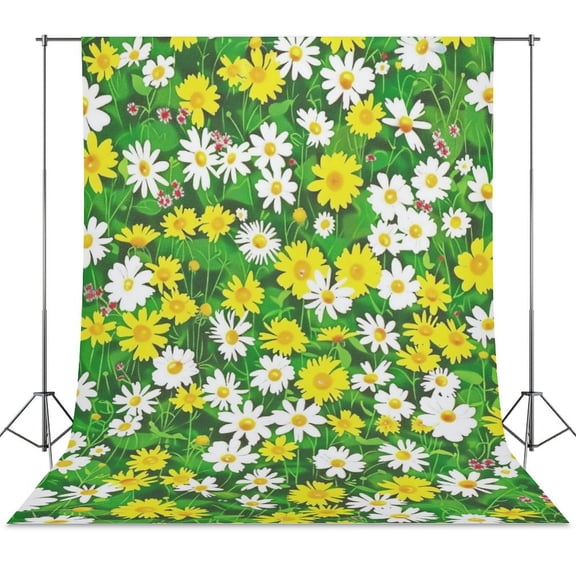 Floral Colorful Flower Backdrop Background for Photography Photo Booth Backdrop for Photoshoot Background Screen Video Recording Parties Curtain