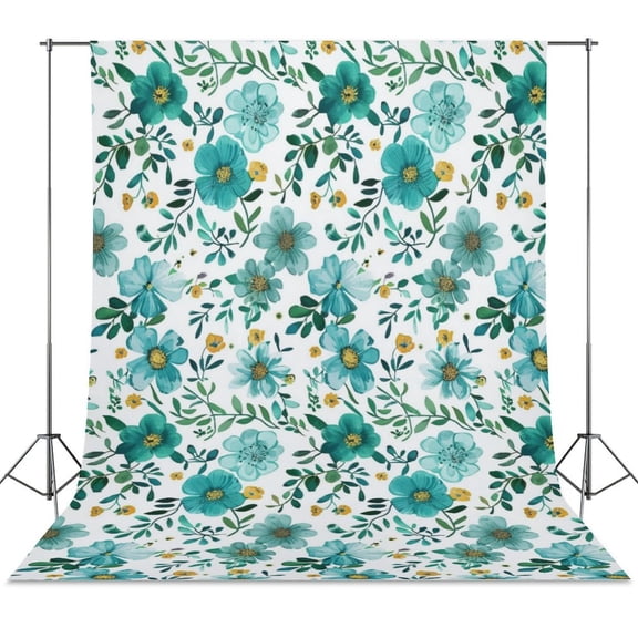 Floral Colorful Flower Backdrop Background for Photography Photo Booth Backdrop for Photoshoot Background Screen Video Recording Parties Curtain
