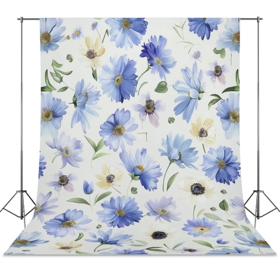 Floral Colorful Flower Backdrop Background for Photography Photo Booth Backdrop for Photoshoot Background Screen Video Recording Parties Curtain