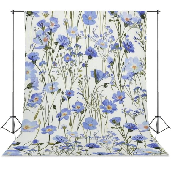 Floral Colorful Flower Backdrop Background for Photography Photo Booth Backdrop for Photoshoot Background Screen Video Recording Parties Curtain