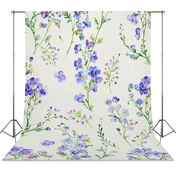 Floral Colorful Flower Backdrop Background for Photography Photo Booth Backdrop for Photoshoot Background Screen Video Recording Parties Curtain