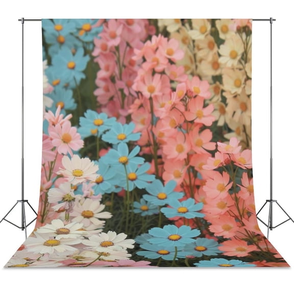 Floral Colorful Flower Backdrops for Photography Kids Adult Photo Booth Video Shoot Vinyl Studio Prop